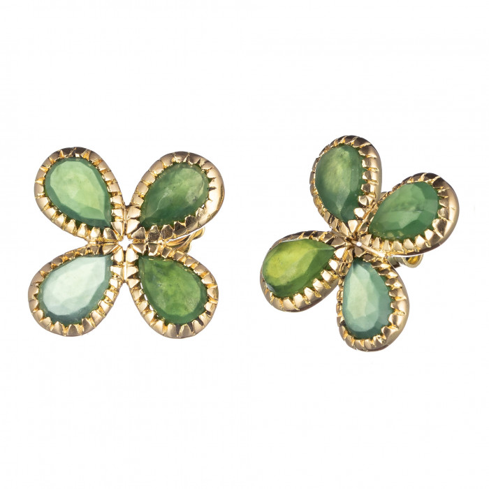 Green Serpentine Earrings